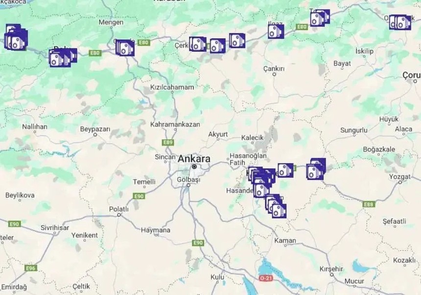 Yola çıkmadan önce mutlaka bakın: Sabit radar noktaları açıklandı - Resim : 2