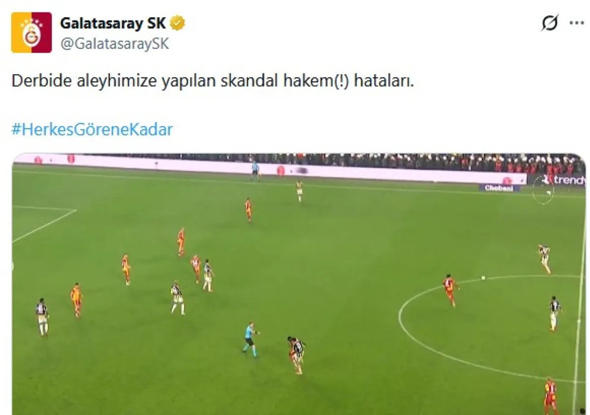 Galatasaray'dan derbi maçının hakemi Yasin Kol'a videolu tepki! - Resim : 3