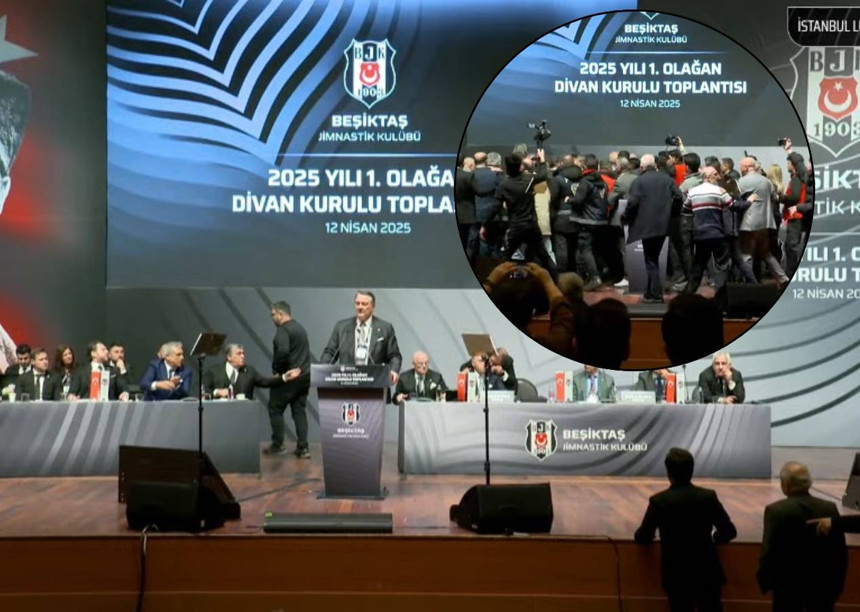 Hasan Arat'a saldırı girişimi! Beşiktaş Divan Kurulu'nda gerginlik arttı, çarşı karıştı - Resim : 2