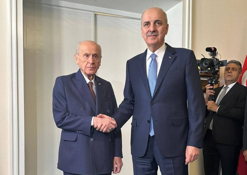 TBMM Başkanı Numan Kurtulmuş'tan MHP lideri Devlet Bahçeli'ye ziyaret: Gündemde "komisyon" var