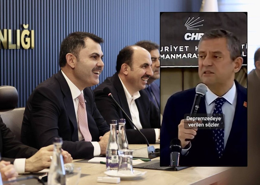 Murat Kurum "Depremzedeye verilen sözler gerçeğe dönüşmemiştir" diyen Özgür Özel'e öyle bir cevap verdi ki