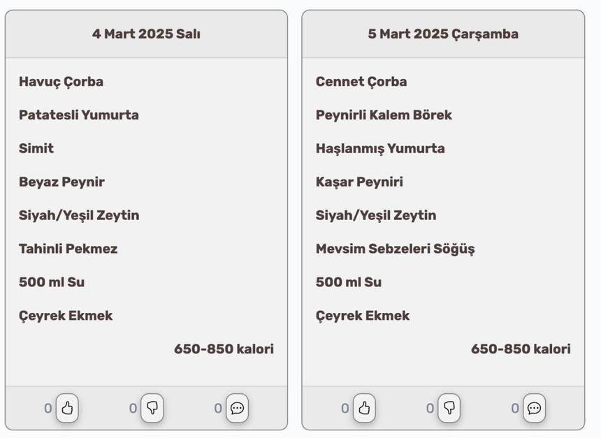 KYK Mart ayı yemek listesi 2025: Hangi gün ne yemek ve kahvaltı var? - Resim : 2