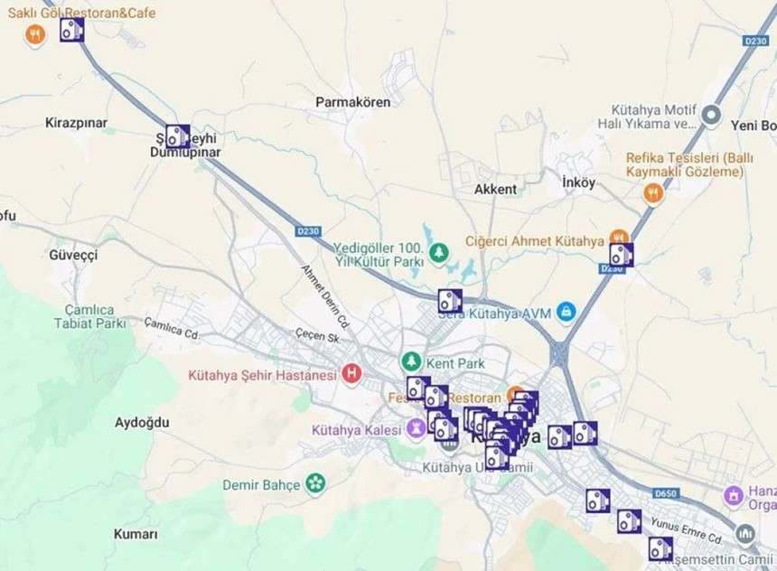 Yola çıkmadan önce mutlaka bakın: Sabit radar noktaları açıklandı - Resim : 12