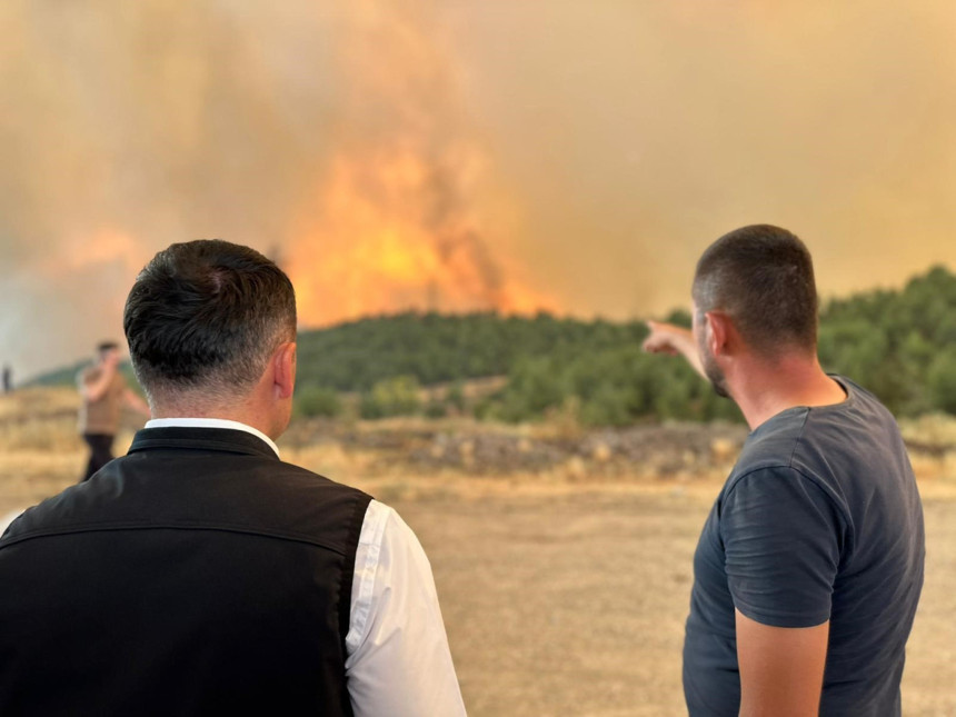 Bilecik yangınından korkunç görüntü! Alev hortumu böyle görüntülendi, 4 köy boşaltılmıştı
