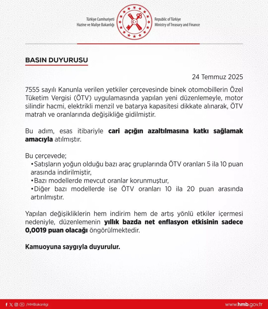 Maliye Bakanlığı'ndan ÖTV açıklaması! Enflasyona etkisi ne olacak? - Resim : 2