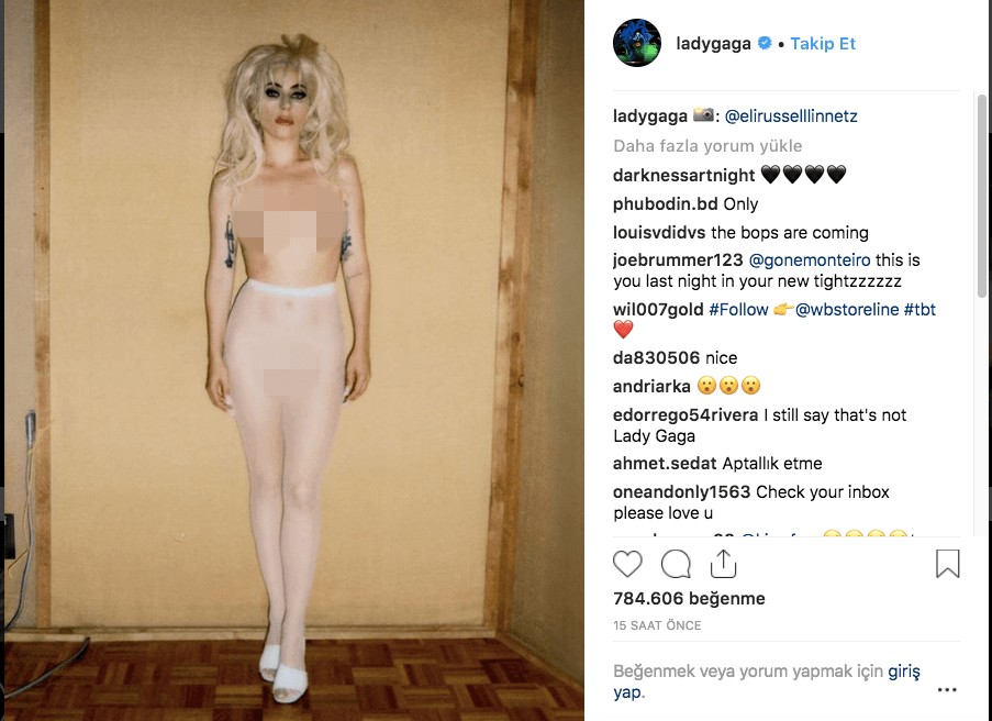 Lady Gaga ünlü fotoğrafçıya çırılçıplak poz verdi! - Sayfa 3