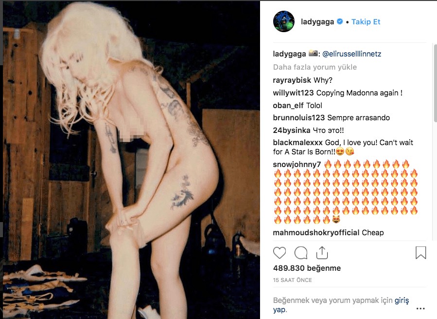 Lady Gaga ünlü fotoğrafçıya çırılçıplak poz verdi! - Sayfa 4