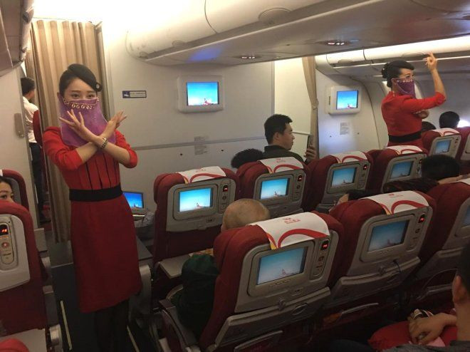 Hosteslerden Türkiye uçuşunda peçeli dans! - Sayfa 6