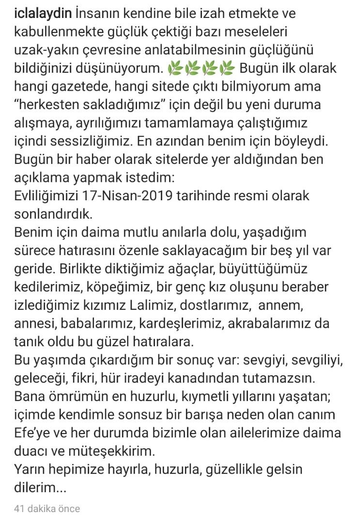 İclal Aydın ayrılığı duygu yüklü cümlelerle duyurdu! - Sayfa 5