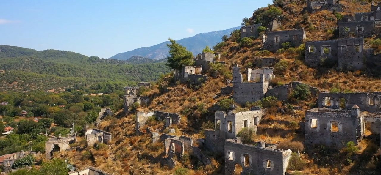 Fethiye'nin 'hayalet köy'ü havadan görüntülendi! - Sayfa 8