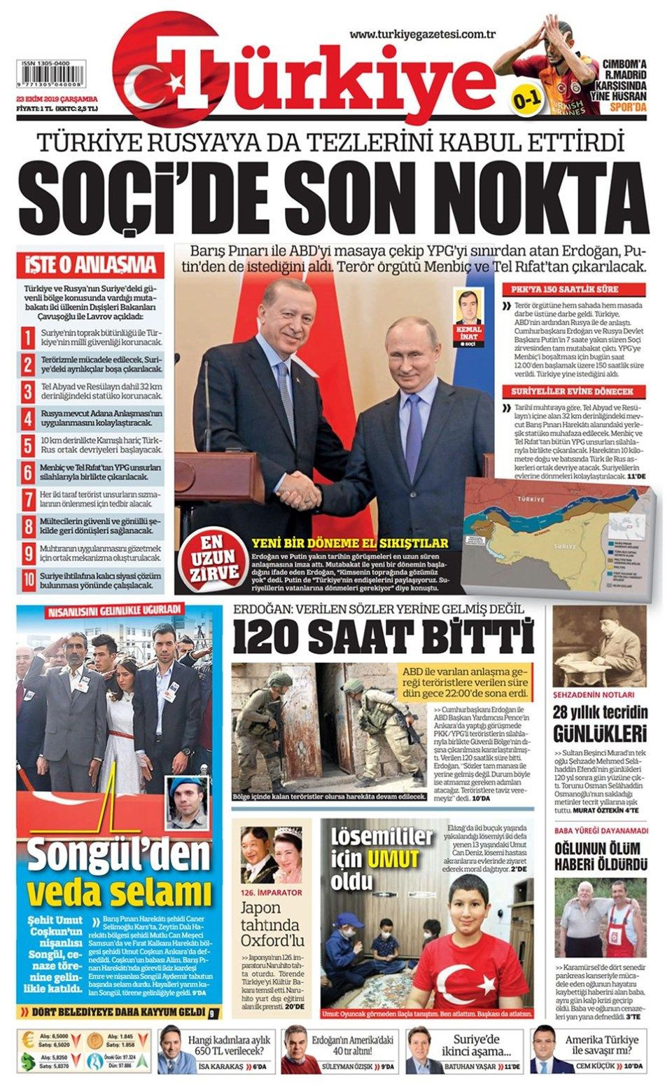 Tarihi mutabakat manşetlere böyle yansıdı! - Sayfa 10