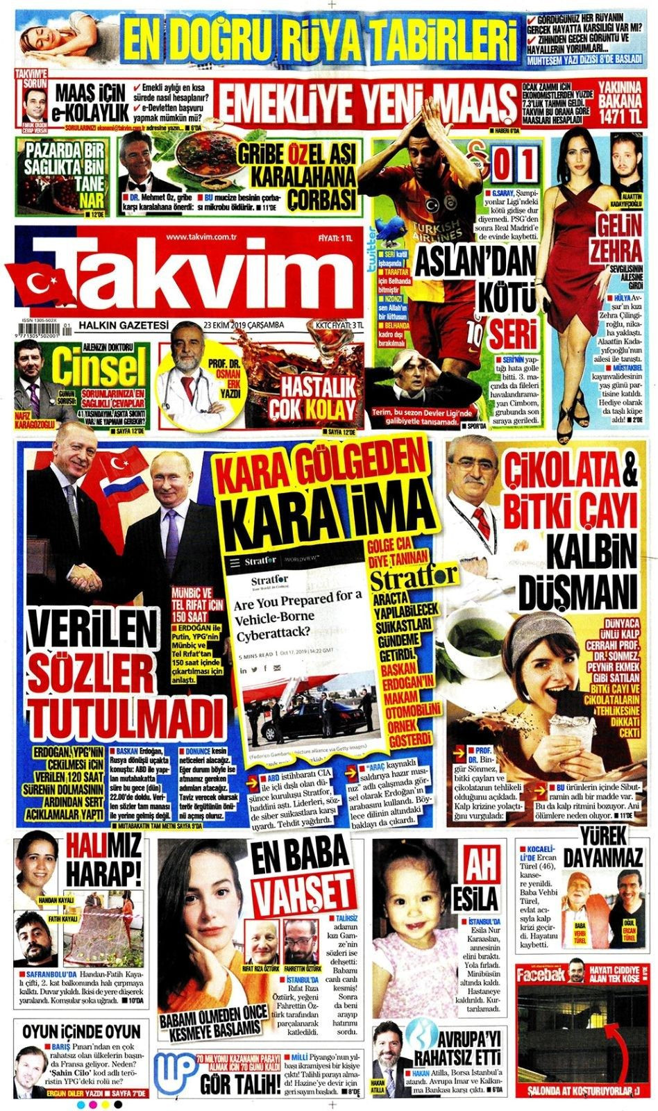 Tarihi mutabakat manşetlere böyle yansıdı! - Sayfa 7