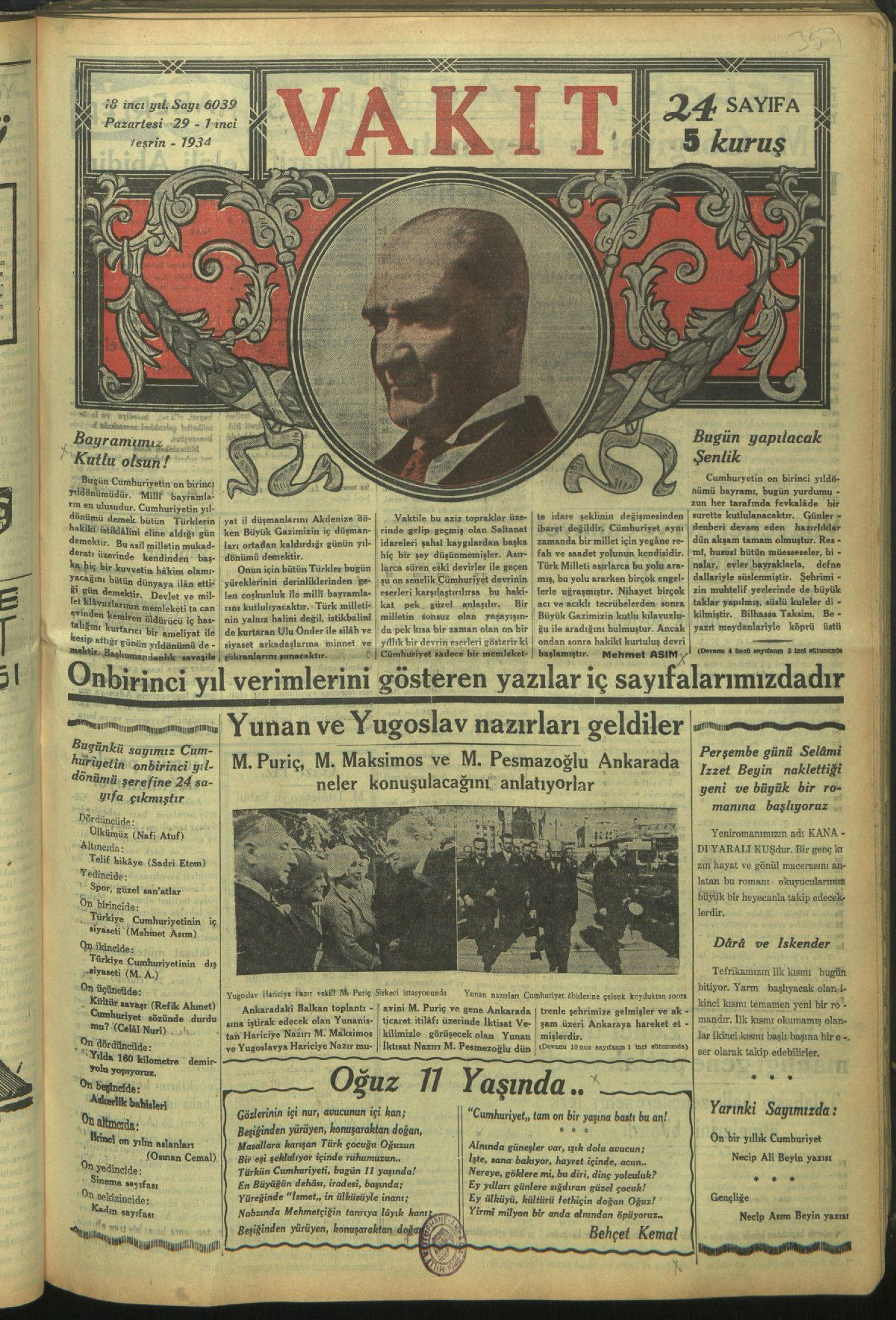 Tarihte Cumhuriyet Bayramı manşetleri! - Sayfa 11