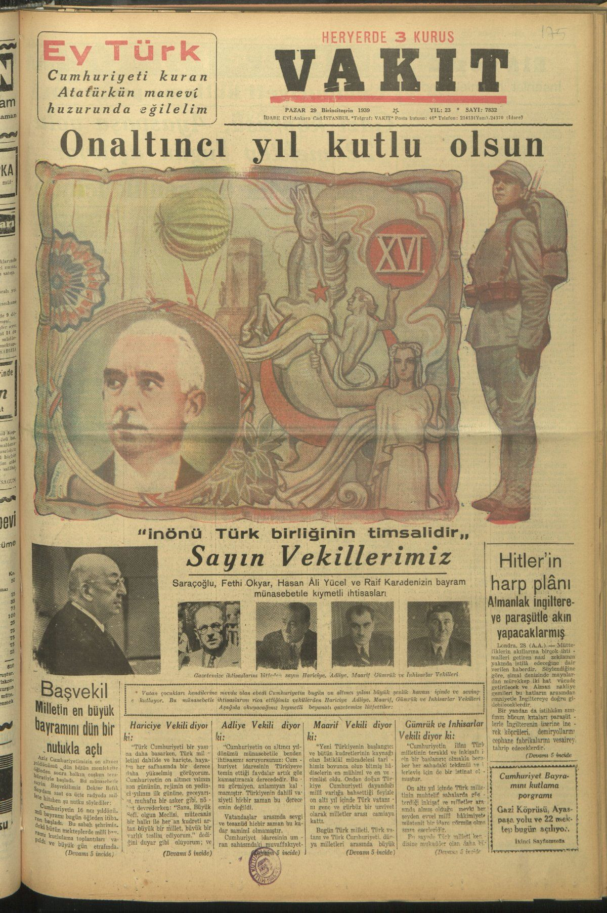 Tarihte Cumhuriyet Bayramı manşetleri! - Sayfa 26