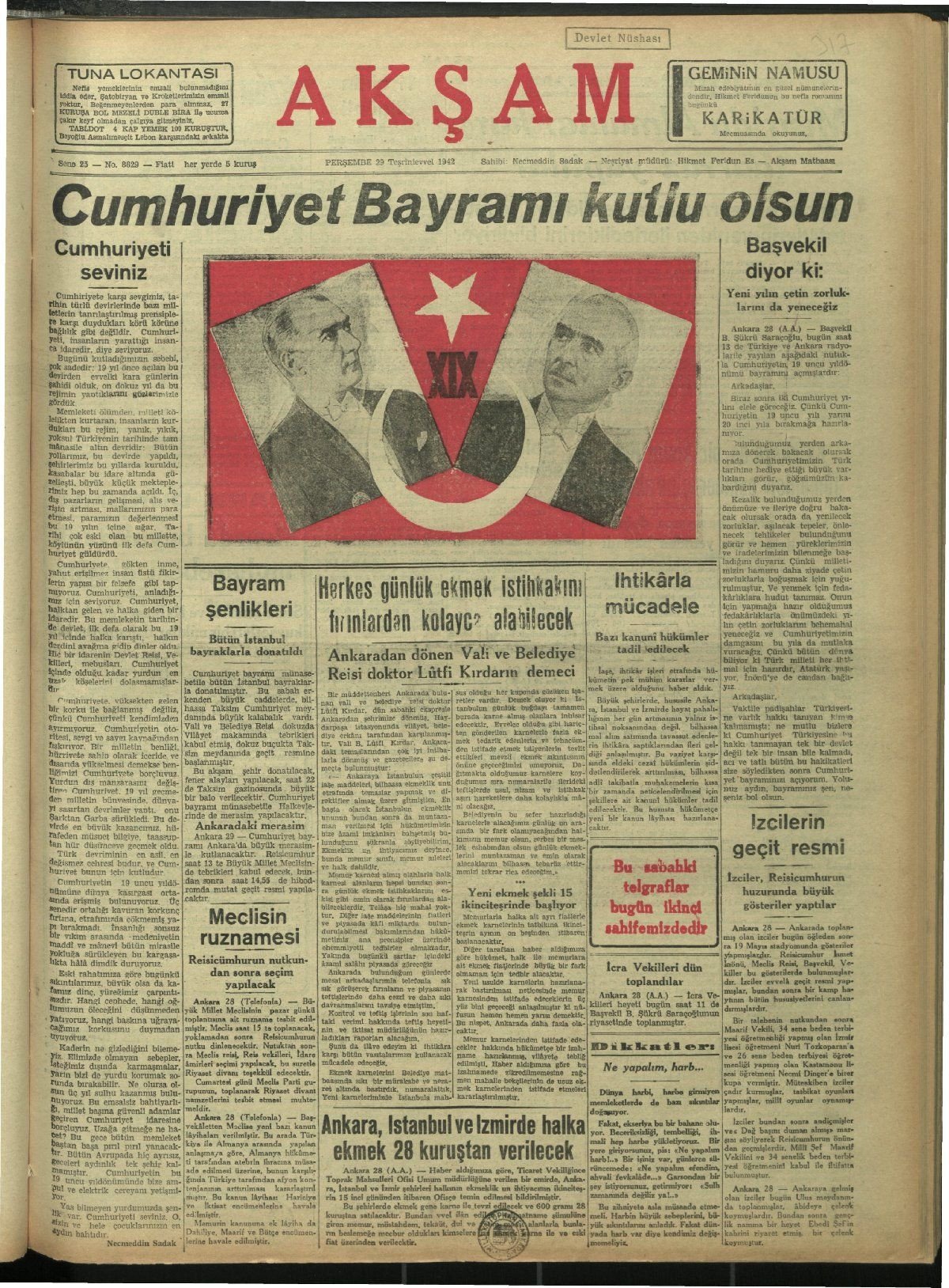 Tarihte Cumhuriyet Bayramı manşetleri! - Sayfa 33