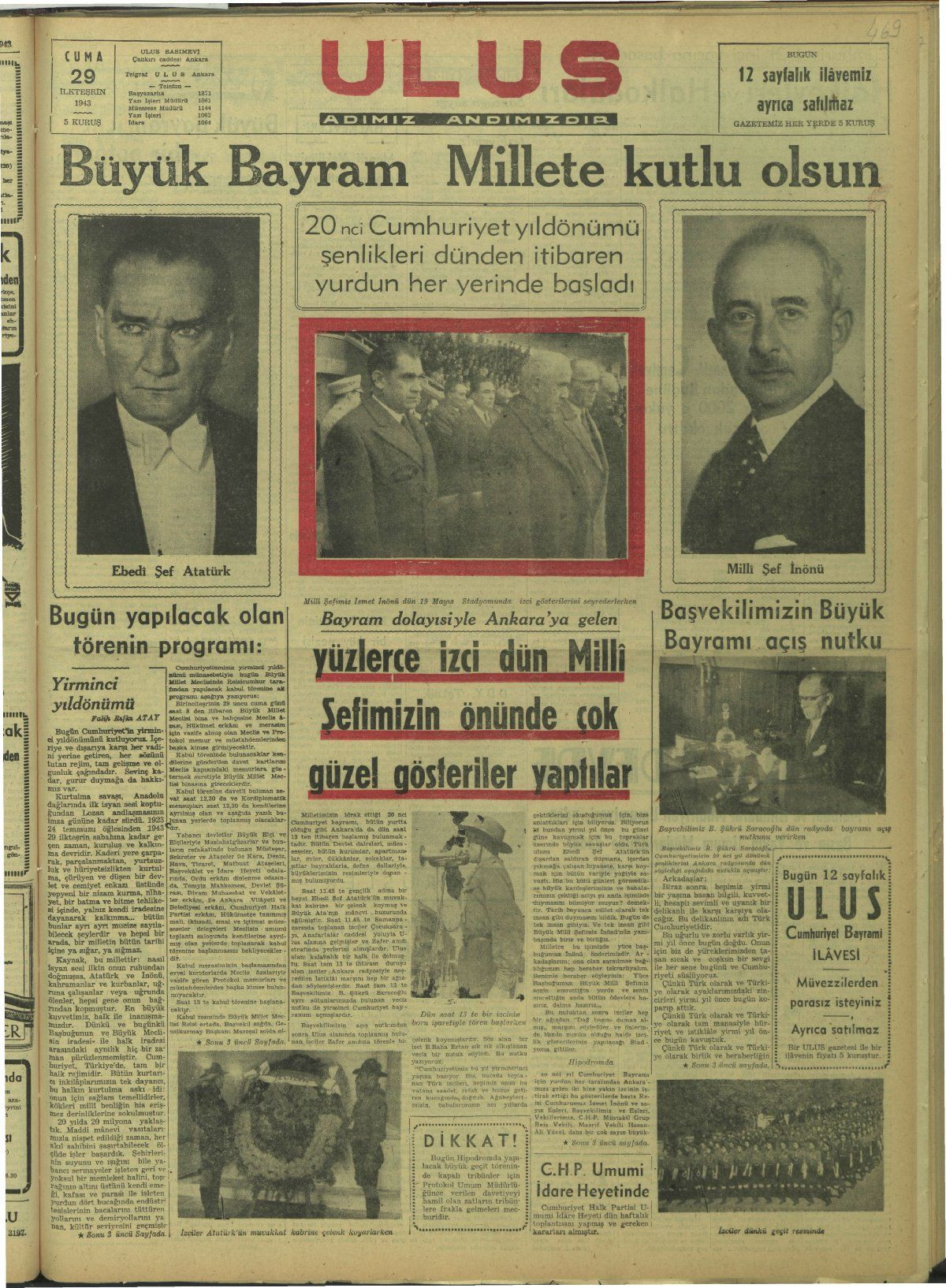 Tarihte Cumhuriyet Bayramı manşetleri! - Sayfa 36