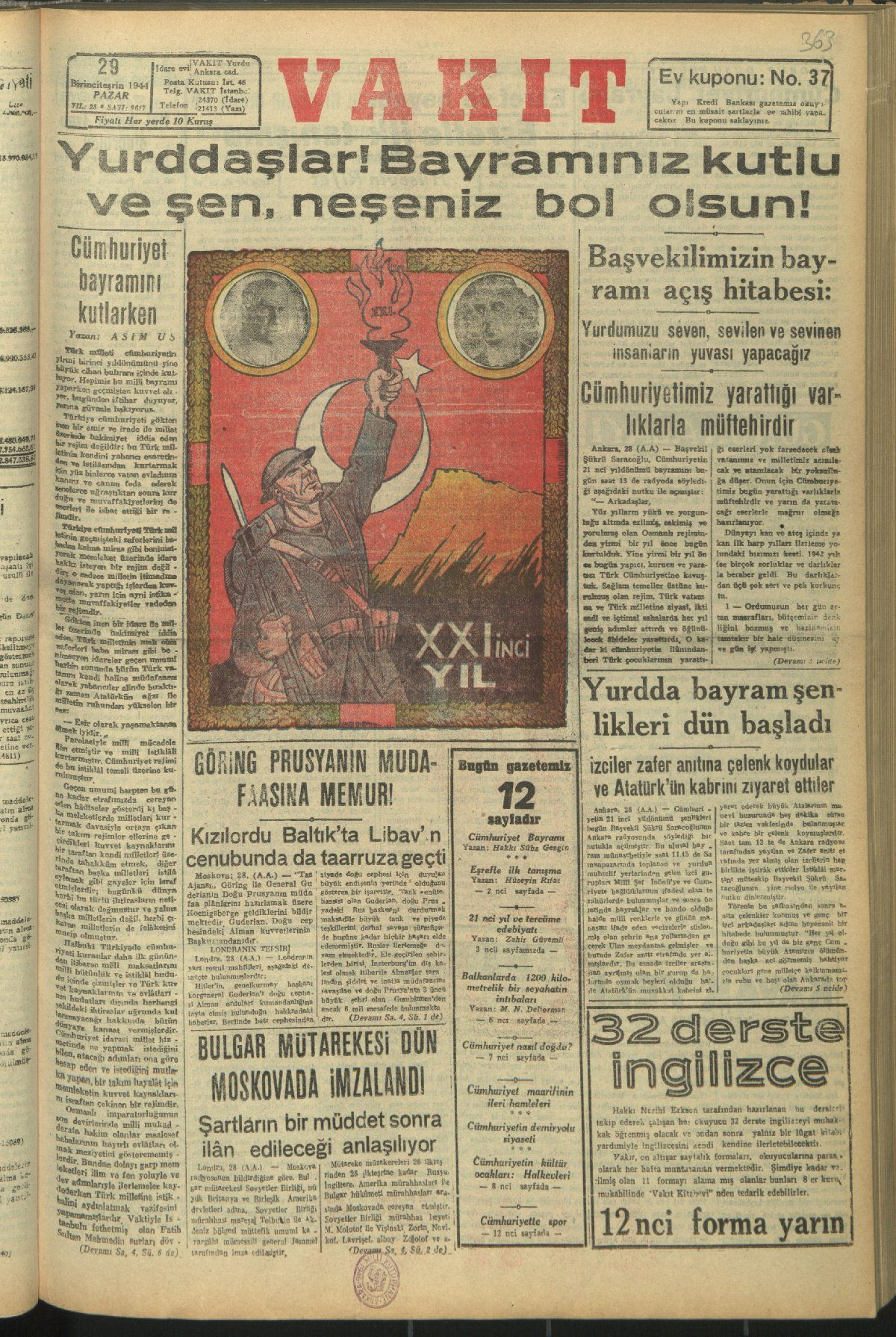 Tarihte Cumhuriyet Bayramı manşetleri! - Sayfa 40