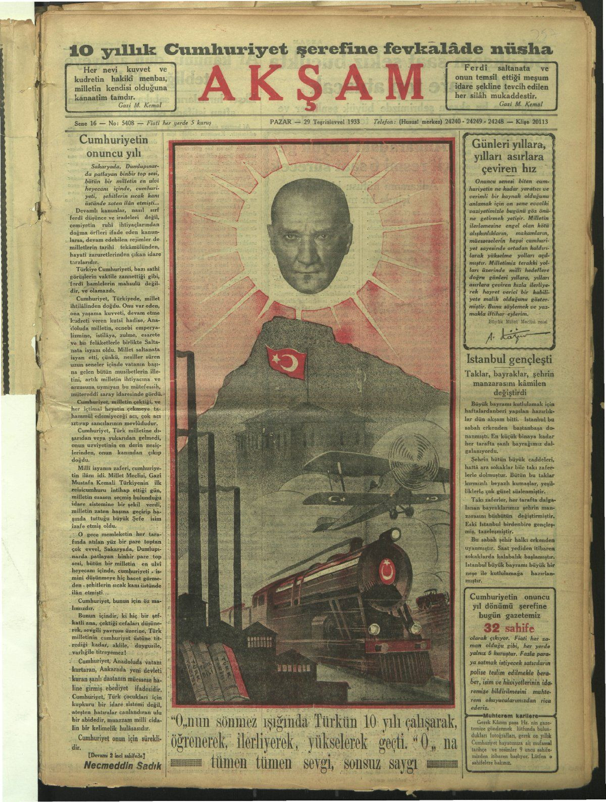 Tarihte Cumhuriyet Bayramı manşetleri! - Sayfa 7