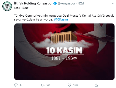 Süper Lig ekipleri Atatürk'ü andı! - Sayfa 7