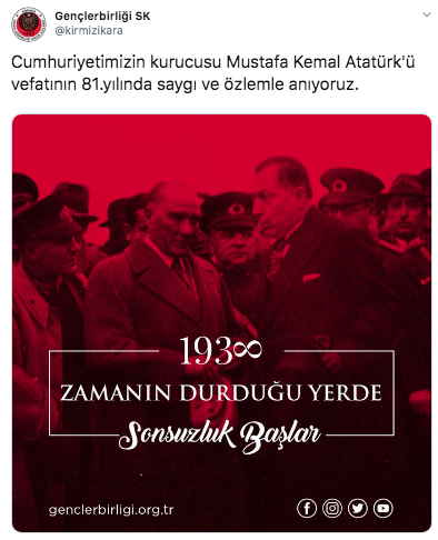 Süper Lig ekipleri Atatürk'ü andı! - Sayfa 17