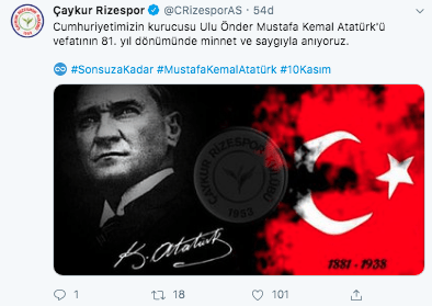 Süper Lig ekipleri Atatürk'ü andı! - Sayfa 13