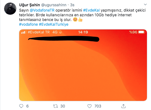 Vodafone'dan müşterilerine 'Evde Kal' mesajı - Sayfa 10