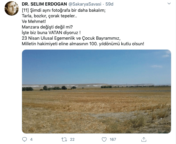 Tarla, bozkır, çorak tepeler ve Mehmet! İşte biz buna VATAN diyoruz... - Sayfa 11