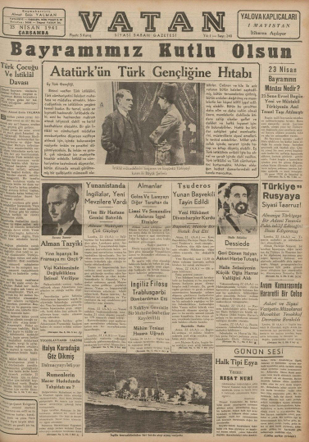 Tarihte 23 Nisan gazete manşetleri - Sayfa 29