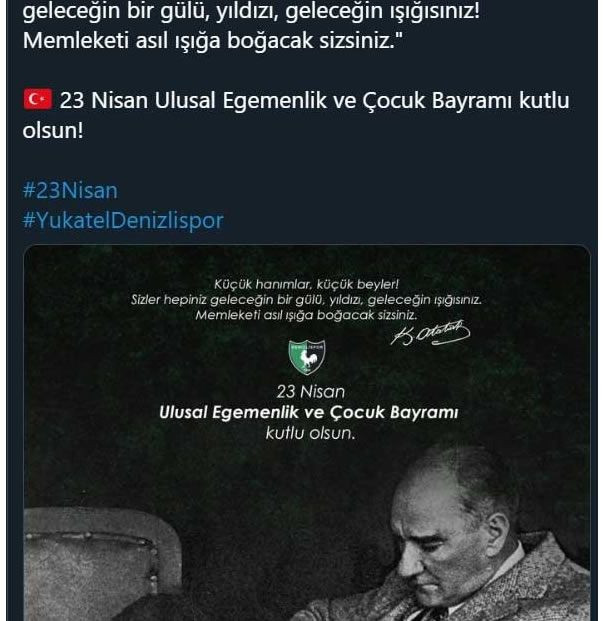 Futbol camiasından 23 Nisan mesajları - Sayfa 12