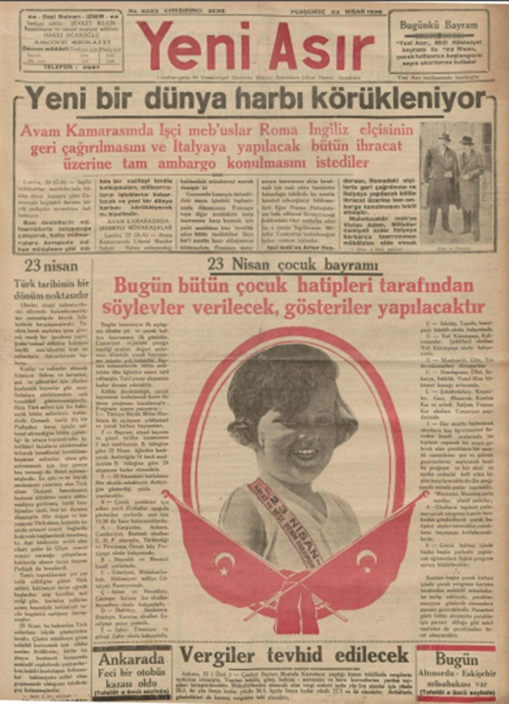 Tarihte 23 Nisan gazete manşetleri - Sayfa 31