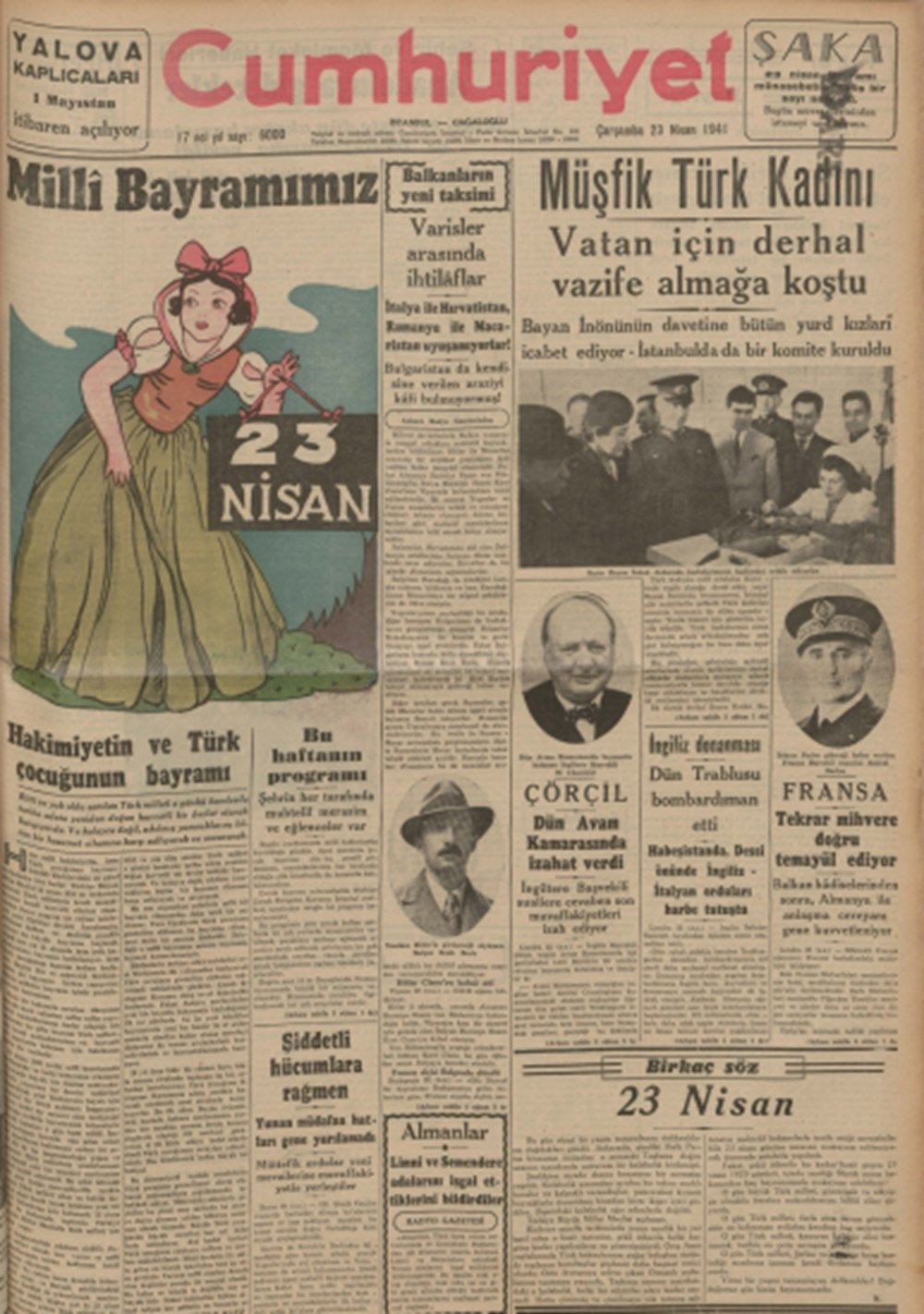 Tarihte 23 Nisan gazete manşetleri - Sayfa 10