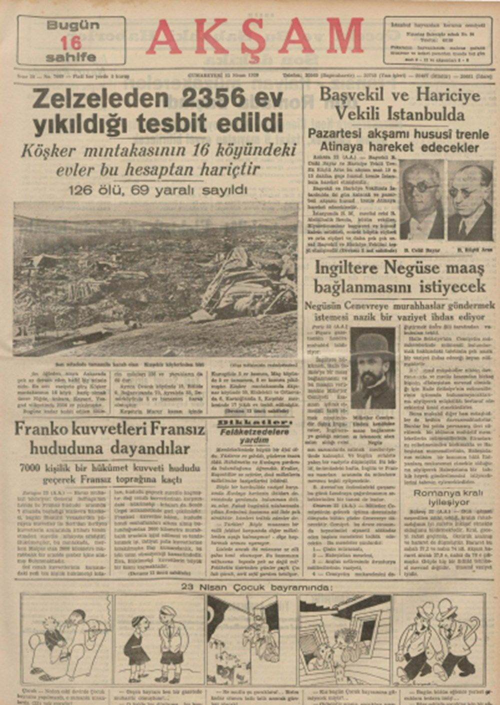 Tarihte 23 Nisan gazete manşetleri - Sayfa 5