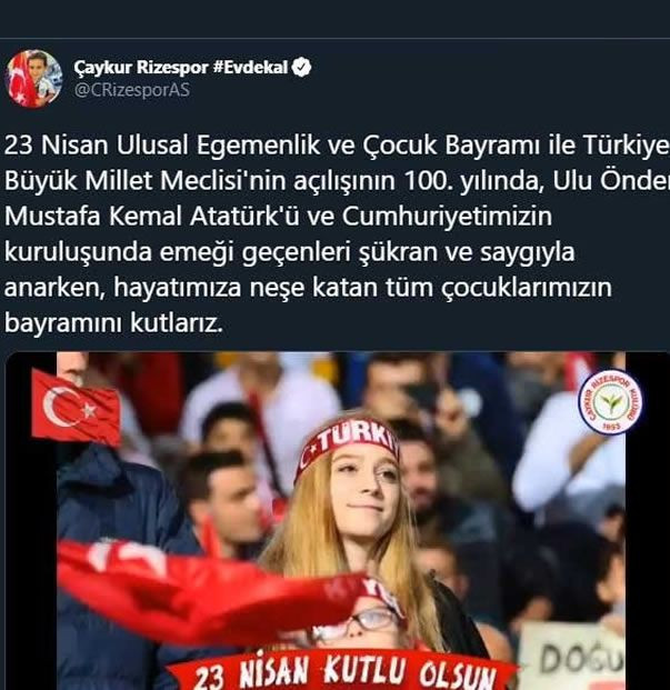 Futbol camiasından 23 Nisan mesajları - Sayfa 17