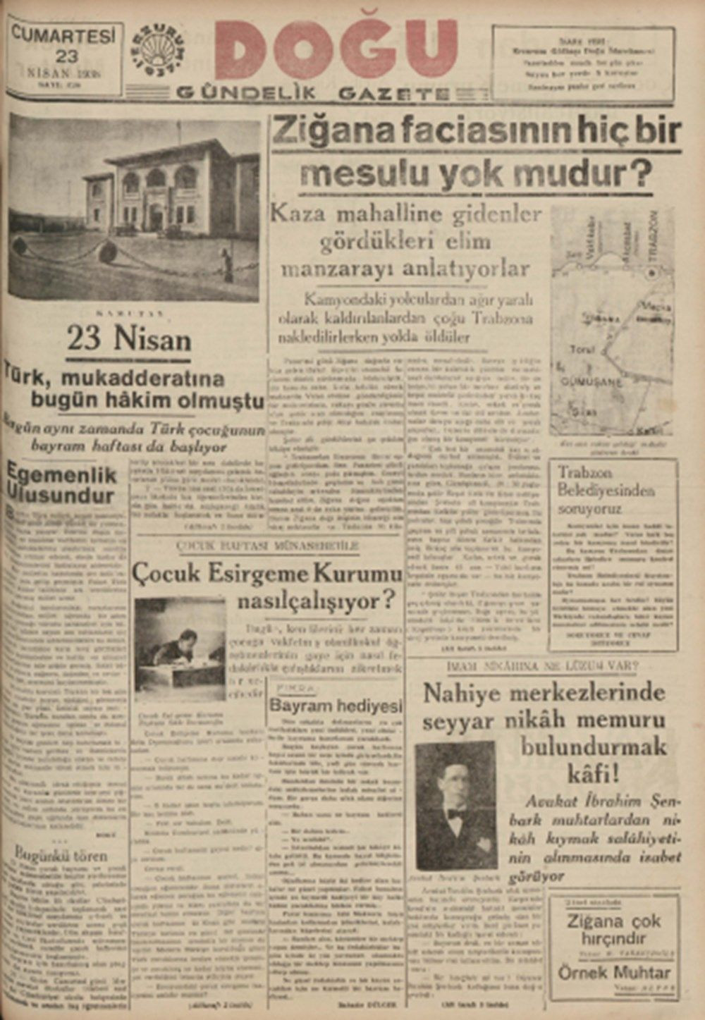 Tarihte 23 Nisan gazete manşetleri - Sayfa 12