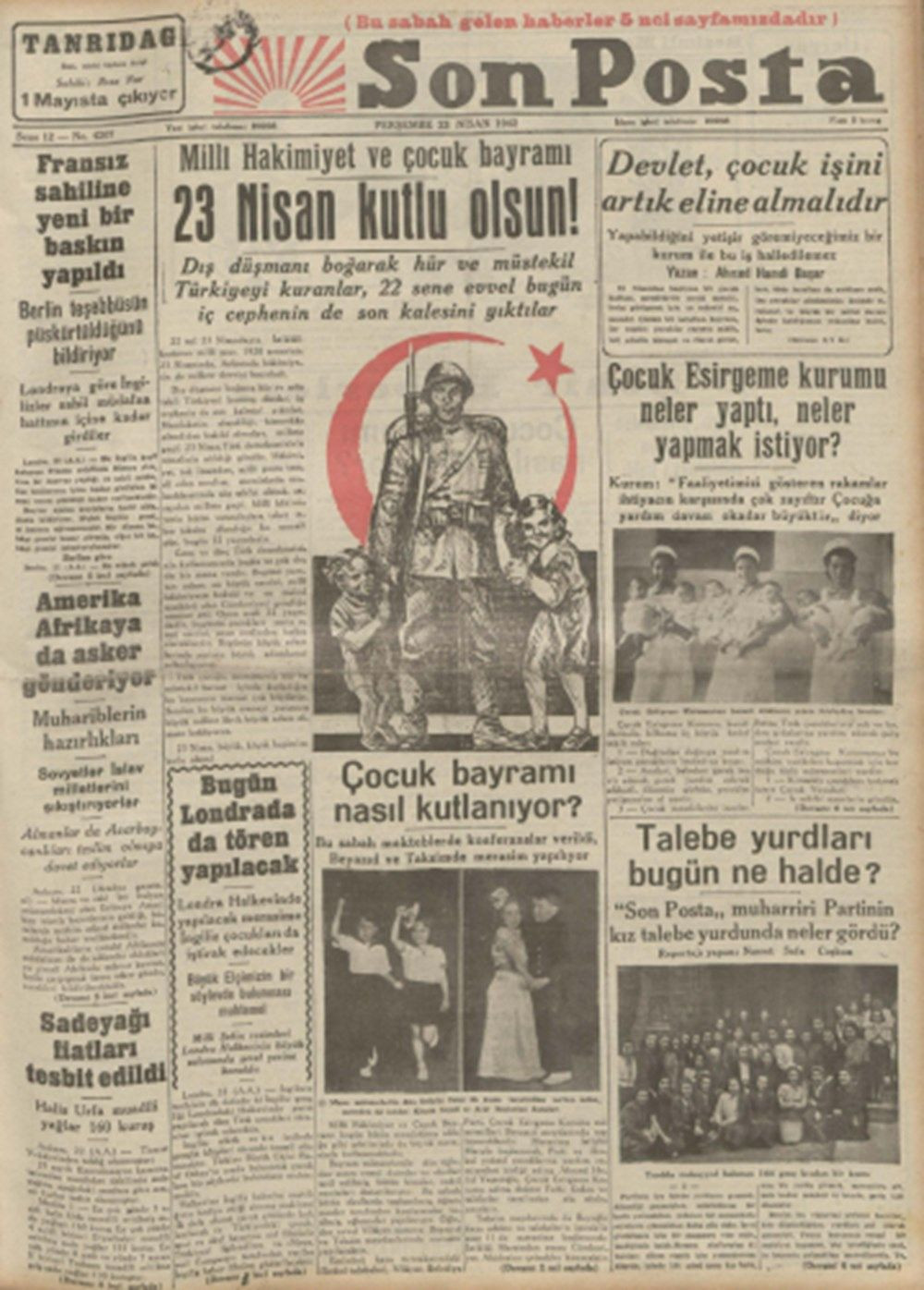 Tarihte 23 Nisan gazete manşetleri - Sayfa 25