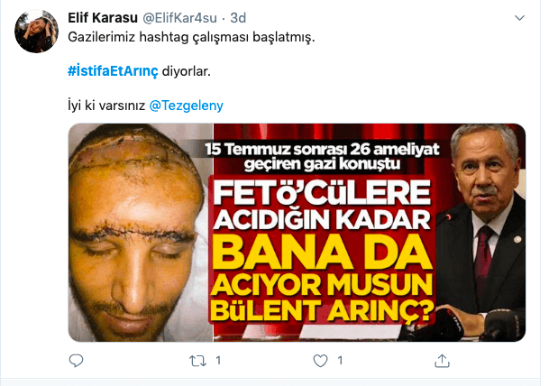 15 Temmuz Gazilerinden Bülent Arınç'a istifa çağrısı! - Sayfa 9