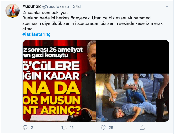 15 Temmuz Gazilerinden Bülent Arınç'a istifa çağrısı! - Sayfa 6