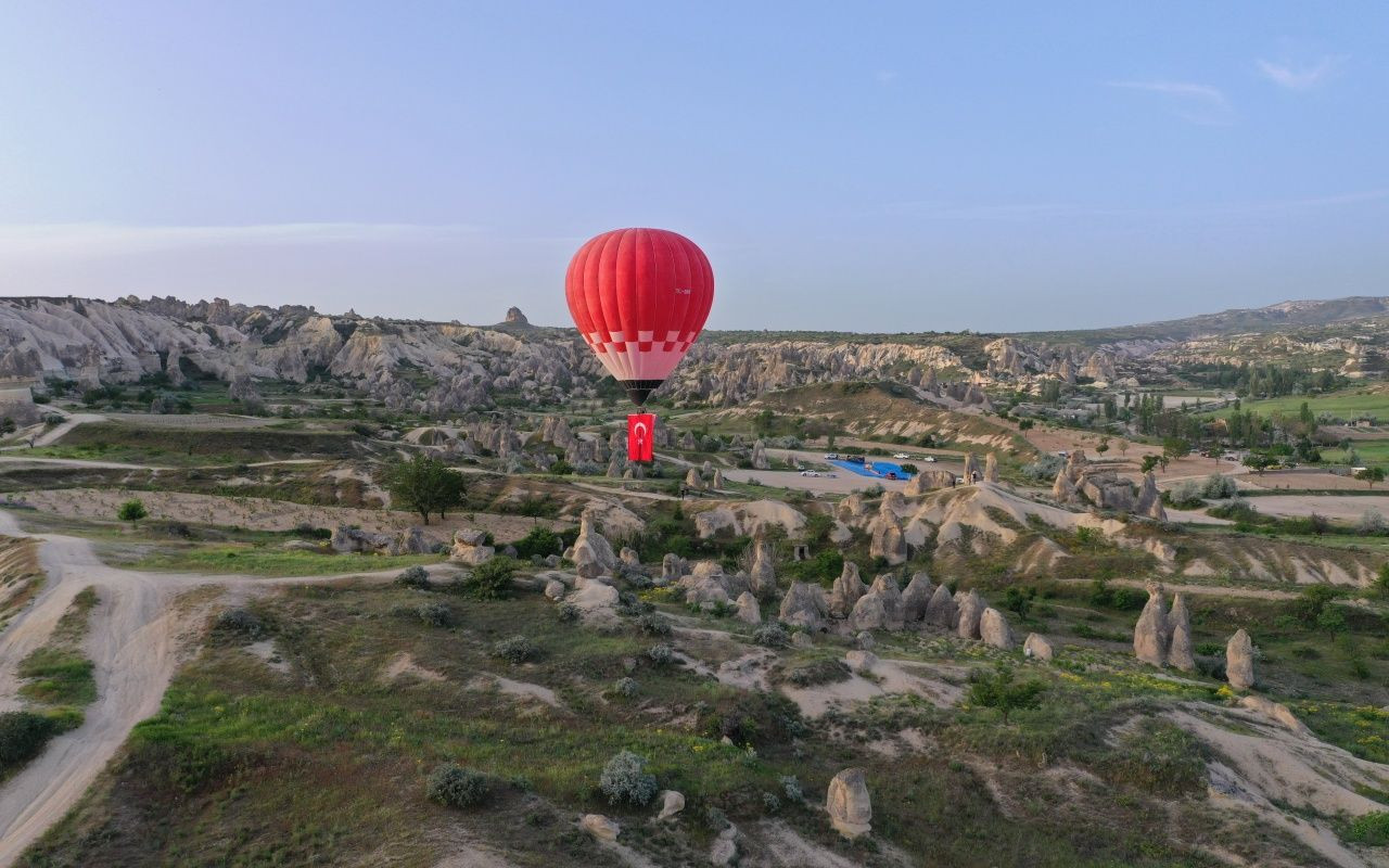 Türkiye’nin 'yerli ve milli' ilk sıcak hava balonu Atatürk ve Türk bayrağı ile havalandı - Sayfa 9