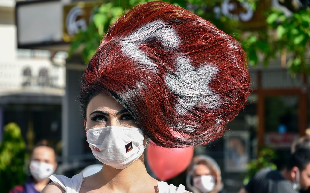 Koronaya karşı 'maskeli gelinlik' üretildi - Sayfa 8