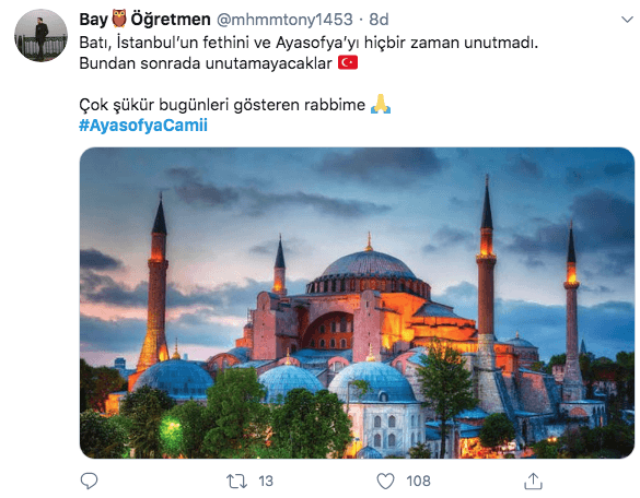 Sosyal medyada Ayasofya coşkusu - Sayfa 20