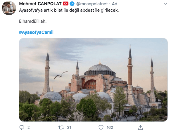 Sosyal medyada Ayasofya coşkusu - Sayfa 22