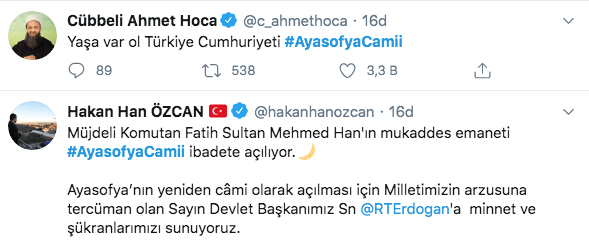 Sosyal medyada Ayasofya coşkusu - Sayfa 10
