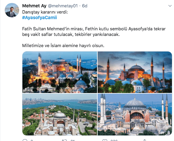 Sosyal medyada Ayasofya coşkusu - Sayfa 21