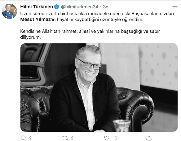 Siyasilerden Mesut Yılmaz mesajları - Sayfa 12