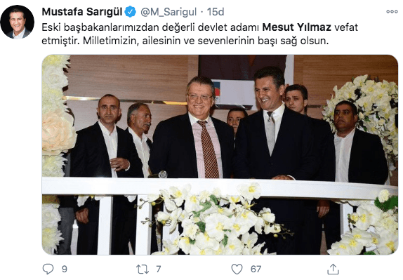 Siyasilerden Mesut Yılmaz mesajları - Sayfa 20