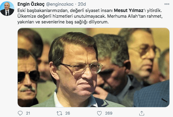 Siyasilerden Mesut Yılmaz mesajları - Sayfa 24
