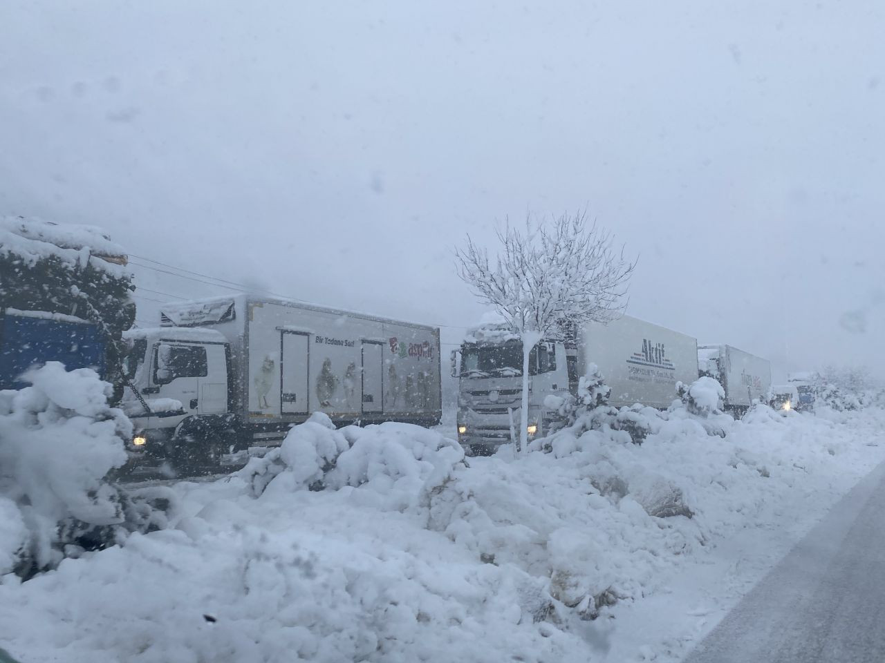 TEM Otoyolu kar nedeniyle trafiğe kapandı - Sayfa 5