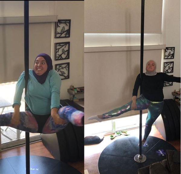 Başörtülü kadının direk dansı yaptığı anlar sosyal medyada viral oldu! - Sayfa 5