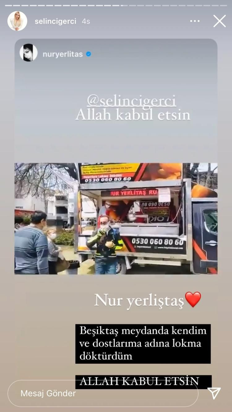 Ünlü isimler, Nur Yerlitaş'ı unutmadı - Sayfa 9