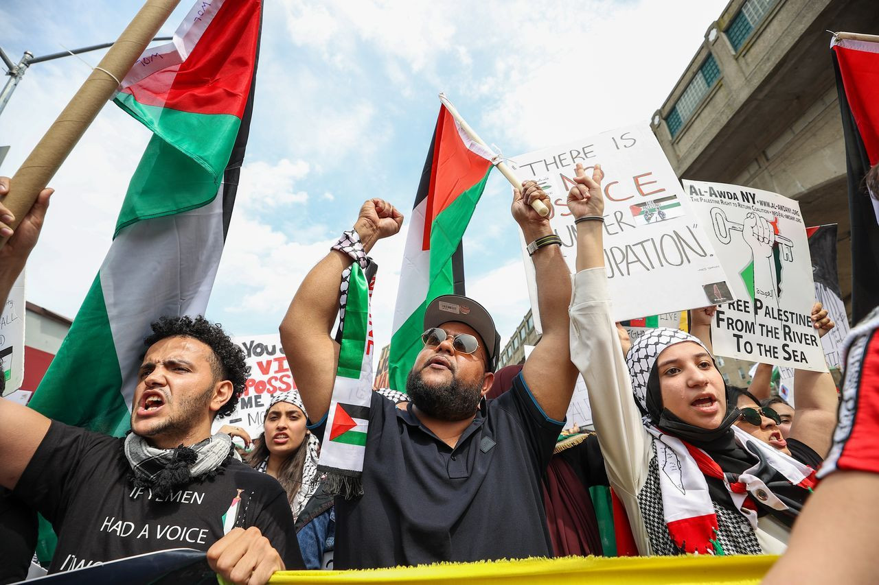 New York'ta binler Filistin için yürüdü - Sayfa 22